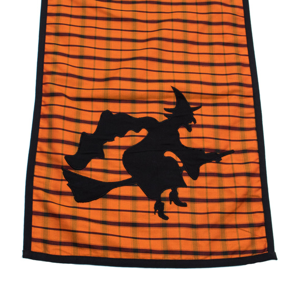 NWT Witch on Broomstick Silhouette Table Runner - Picture 2 of 2